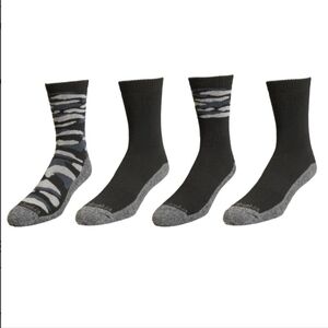 Mens Columbia Moisture Control Boot Socks 4pair Size 6-12 Full Cushion Arch Supp